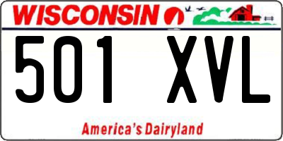 WI license plate 501XVL