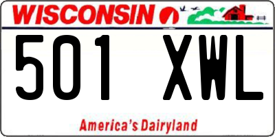 WI license plate 501XWL