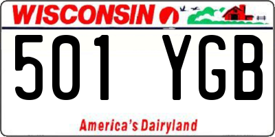 WI license plate 501YGB