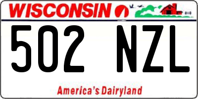 WI license plate 502NZL