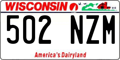 WI license plate 502NZM