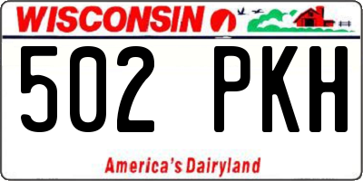 WI license plate 502PKH