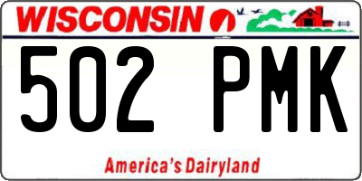 WI license plate 502PMK