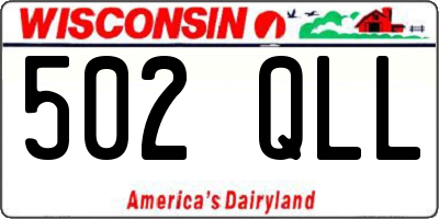 WI license plate 502QLL