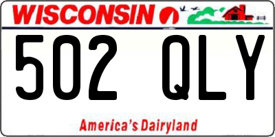 WI license plate 502QLY