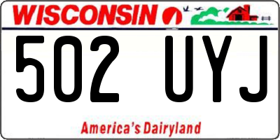 WI license plate 502UYJ