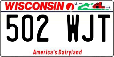 WI license plate 502WJT