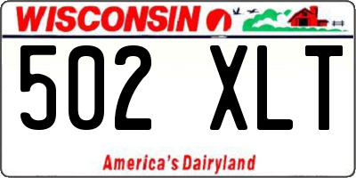 WI license plate 502XLT