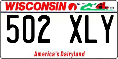 WI license plate 502XLY