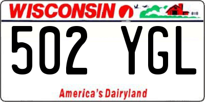 WI license plate 502YGL