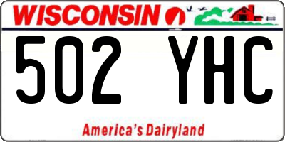 WI license plate 502YHC