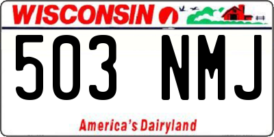 WI license plate 503NMJ