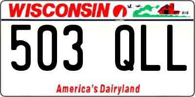 WI license plate 503QLL