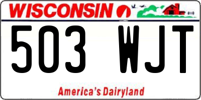 WI license plate 503WJT