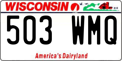 WI license plate 503WMQ