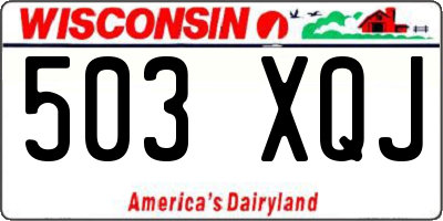 WI license plate 503XQJ