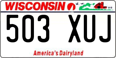 WI license plate 503XUJ
