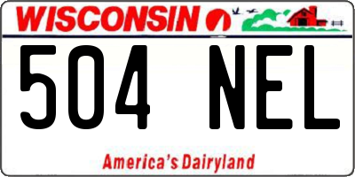 WI license plate 504NEL