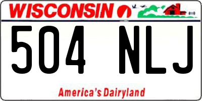 WI license plate 504NLJ