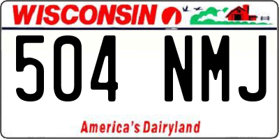 WI license plate 504NMJ