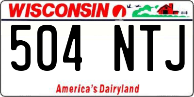 WI license plate 504NTJ