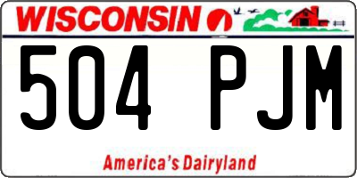 WI license plate 504PJM