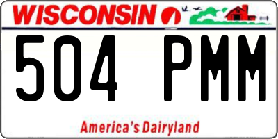 WI license plate 504PMM