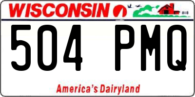 WI license plate 504PMQ