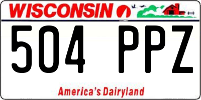 WI license plate 504PPZ
