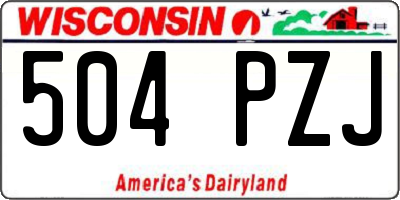 WI license plate 504PZJ