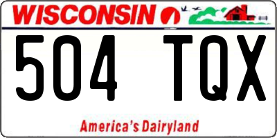 WI license plate 504TQX