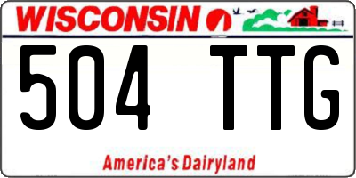 WI license plate 504TTG