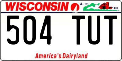 WI license plate 504TUT