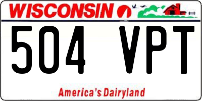 WI license plate 504VPT