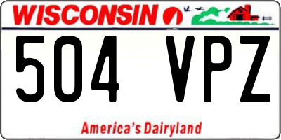 WI license plate 504VPZ