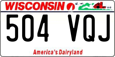 WI license plate 504VQJ