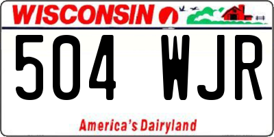 WI license plate 504WJR