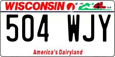 WI license plate 504WJY