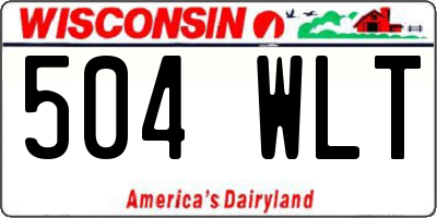 WI license plate 504WLT