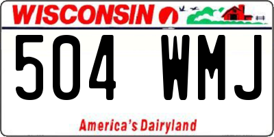 WI license plate 504WMJ