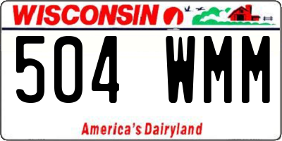 WI license plate 504WMM