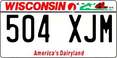 WI license plate 504XJM