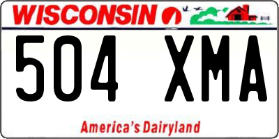 WI license plate 504XMA