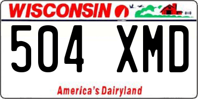WI license plate 504XMD
