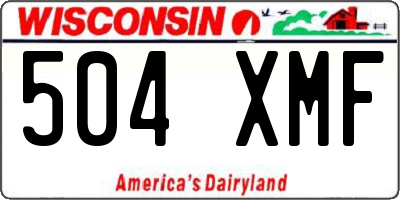 WI license plate 504XMF