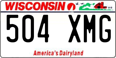 WI license plate 504XMG