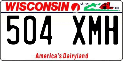 WI license plate 504XMH