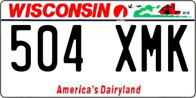 WI license plate 504XMK