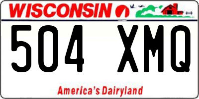 WI license plate 504XMQ