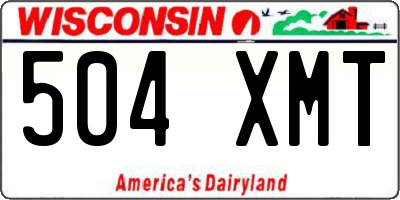 WI license plate 504XMT